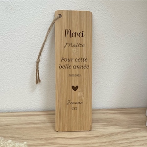 Personalized teacher bookmark, school gift teacher, nanny gift, end of year atsem gift