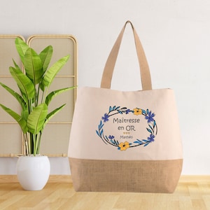 Mistress Gift - Large mistress shopping bag, end of year gift. Personalized mistress/Nanny/Atsem gift.