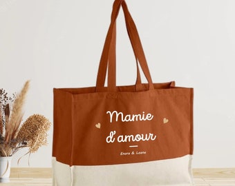 Large personalized tote bag for Grandma - Grandparents' Day gift, personalized Grandma gift, Grandma's birthday, Grandma gift idea