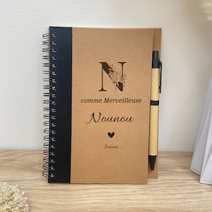 Nanny notebook personalized end of year gift - ATSEM gift, teacher gift, teacher gift, teacher gift