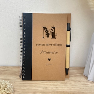 Cuaderno de profesor personalizado de regalo de fin de curso - regalo ATSEM, regalo de maestro, regalo de profesor, regalo de profesor