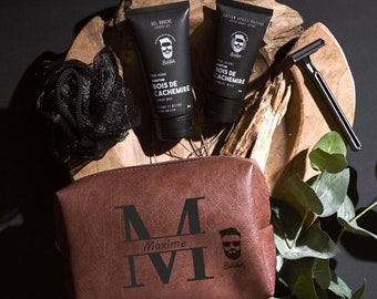 Personalized men's grooming set - men's beard care kit, personalized men's grooming kit, personalized men's gift, Valentine's Day gift
