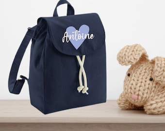 Personalized children's backpack, nursery bag, daycare bag, personalized bag, school bag, back-to-school satchel.
