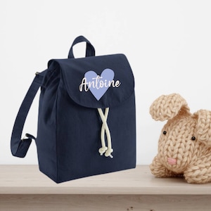 Sac a dos enfant à personnaliser, sac maternelle, sac crèche, sac personnalisé Bleu