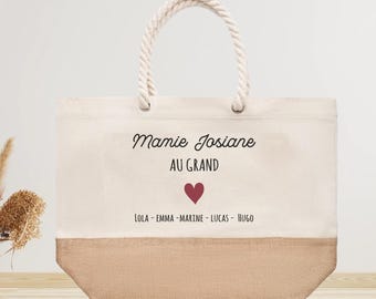 Personlig tygväska till mormor - presentidé till morföräldrarnas dag, personlig present till mormor, mormors dag, mormors väska