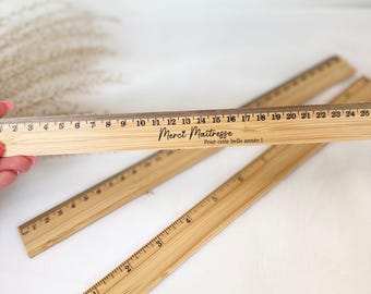 Personalized ruler for teacher, end-of-year gift, teacher gift idea, school accessory, teacher thank you gift