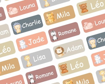 personalized children&#39;s label - first name label for clothing and objects, organization of children&#39;s clothing and objects, first name for school supplies