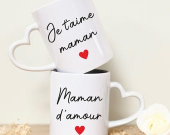 Taza personalizada para mamá, Día de la Madre, Regalo para mamá, Cumpleaños para mamá, Idea de regalo para mamá, Navidad, Taza de café, Te amo mamá