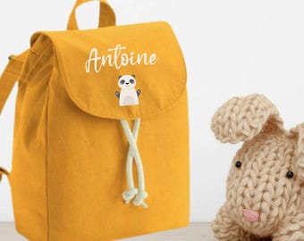 Personalized children's bag, nursery backpack, nursery bag, personalized school bag, back-to-school satchel.