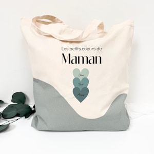 Tote bag &quot;Mom&#39;s little hearts&quot;, Mother&#39;s Day, mom gift, mom gift idea, personalized bag, birthday, mom Christmas gift