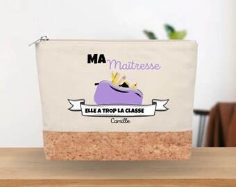 Gepersonaliseerd lerarencadeau, grote etui, hoofdetui, eindejaarscadeau, schoolcadeau, mijn leraar is zo stijlvol
