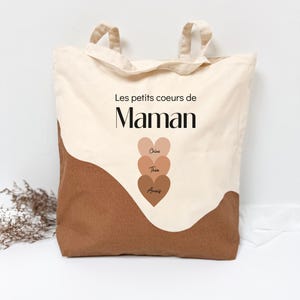 Tote bag &quot;Mom&#39;s little hearts&quot;, Mother&#39;s Day, mom gift, mom gift idea, personalized bag, birthday, mom Christmas gift