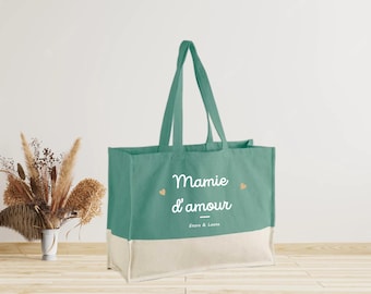 Large personalized bag for Grandma - Grandparents' Day gift, personalized Grandma gift, Grandma's birthday, Grandma gift idea