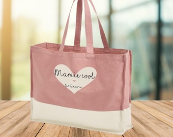 Große Tasche zum Personalisieren für Oma - Geschenk zum Großmuttertag, personalisiertes Geschenk für Oma, Geschenkidee für Oma Mama Tante, personalisierte Tragetasche