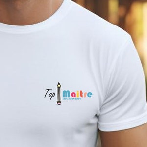 Camiseta maestra personalizada. Regalo personalizado maestro.