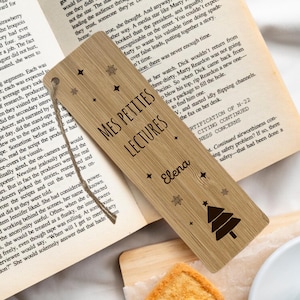 Personalisiertes Weihnachtslesezeichen – personalisiertes Weihnachtsgeschenk für Leser, Weihnachtsbuch-Lesezeichen, Weihnachtsgeschenk für Mama, Oma, Opa, Tante.