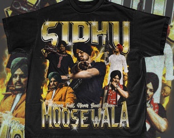 Sidhu Moosewala Vintage T-shirt, Sidhu Moosewala shirt, Punjabi shirt, Indian shirt, Desi clothing, Bollywood Apparal, Desi gift