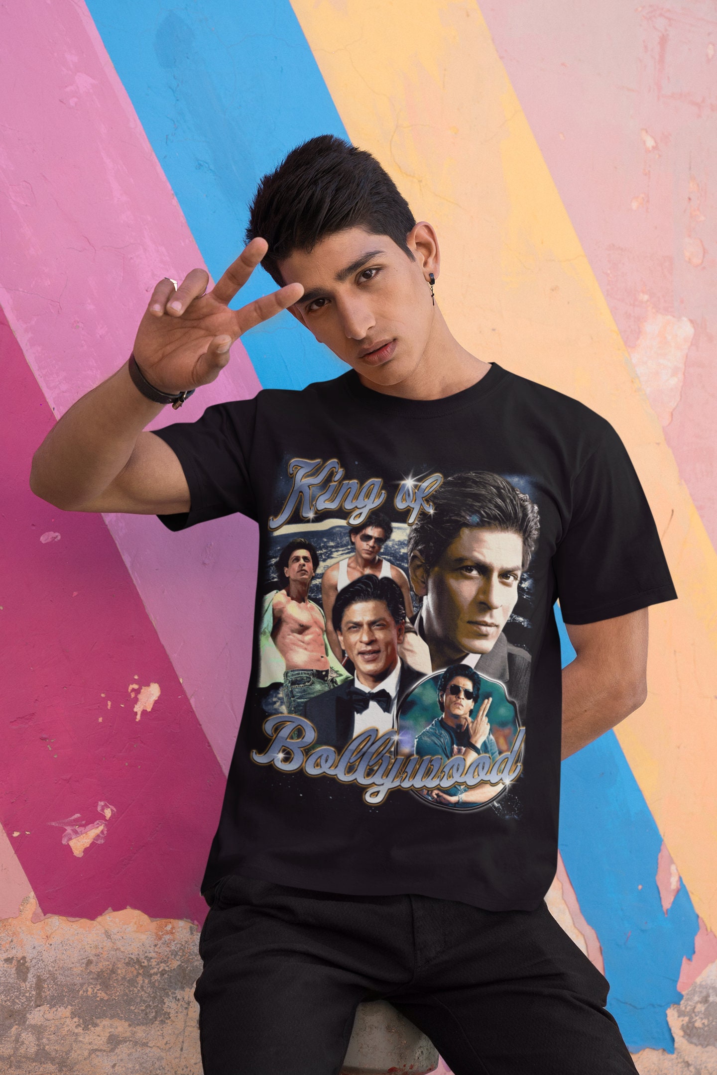 shahrukh khan denim shirt