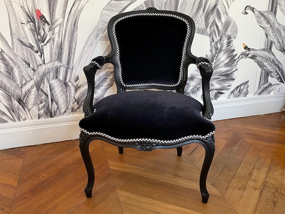Fauteuil retro, métal et velours, viborg Nordlys | La Redoute