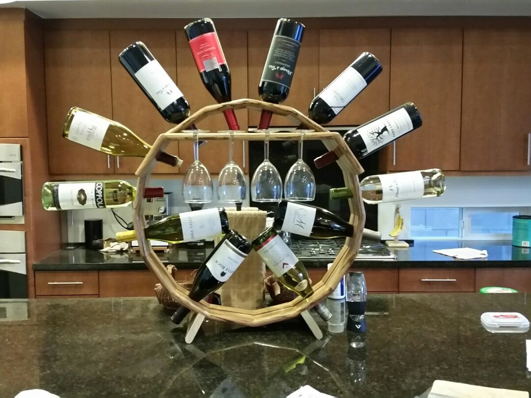 Wine Rack Top Table Top Wine Rack - Etsy