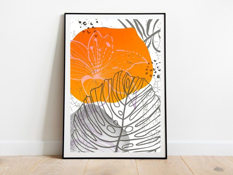 Boho Abstract Wall Art Prints Boho Wall Art Digital - Etsy