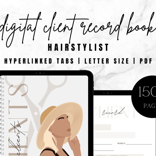 Hair Client Record Etsy