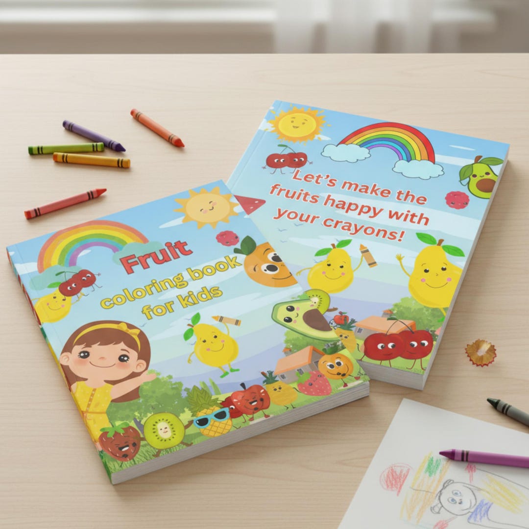 Fruit Coloring Book for Kids | Fun Educational Activity | Learn Colors ...