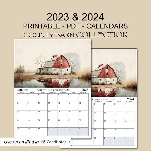 2024 Barn Calendar Etsy