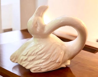 Flamingo vintage ceramic napkin rings serviette holders