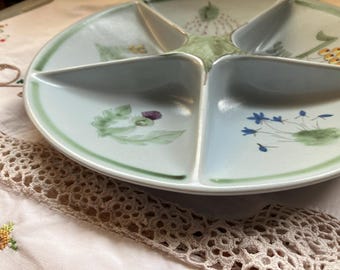 Buchan vintage Scottish pottery serving traditional dish hand made and painted.