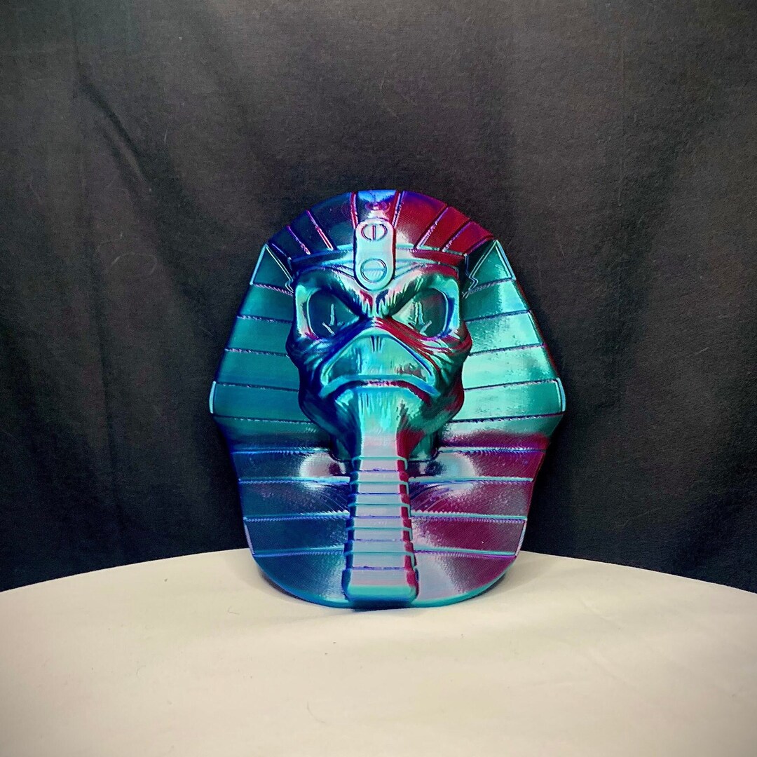 Iron Maiden King Eddie Wall Hanger. Awesome Color Change Filament Red