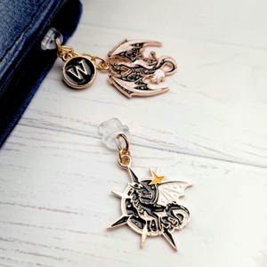 Dragon Dust Plug Charm USB-C, Micro USB, Lightning, Switch, Fantasy Phönix E-Reader Accessories Kindle, Kobo, Tolino, Handy Anhänger image 3