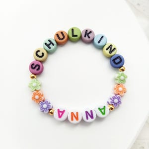 Schulkind Armband Einschulung 2025 Schulanfang Name Bracelet Personalized Jewelry, Personalized Beaded Bracelet, Stretch Bracelet Bulk Order