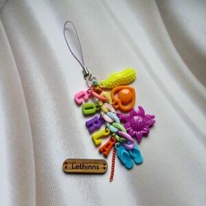 Phone Strap Personalised Name / Handykette mit wunschnamen / personalisierbar / Colorful Phonestrap / bunte Handykette / Perlen Handykette CORLA style