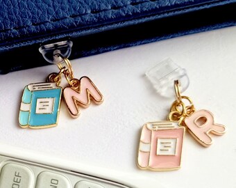 Mini Book Charm USB-C Dust Plug | Kindle Kobo Tolino E-Reader Accessory, Bookish Gift