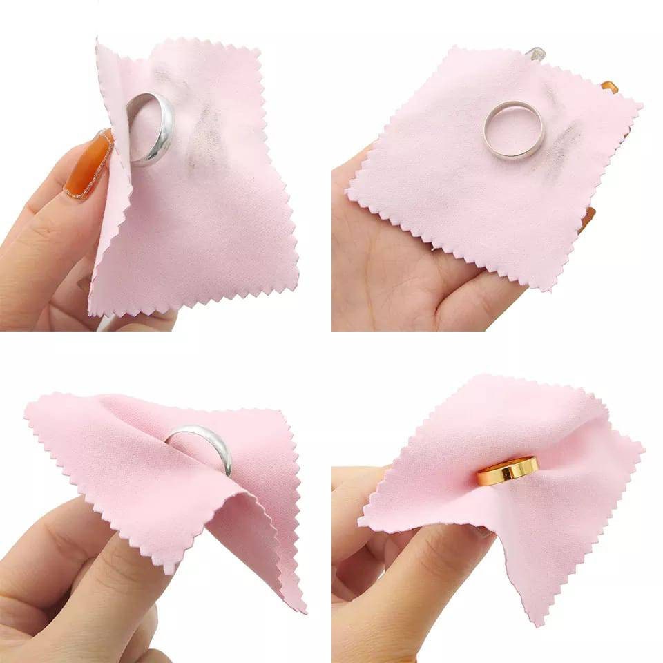 10 Pcs Jewelry Sterling Silver Polishing Cloth Super Smooth Double