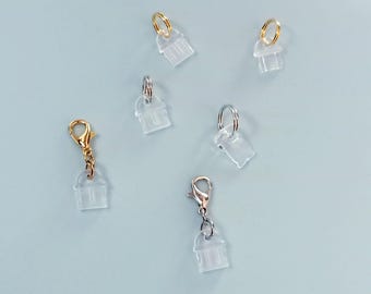 Tapón antipolvo / USB-C, Micro USB, Lightning / para añadir dije / Accesorio de dije DIY / Oro Plata