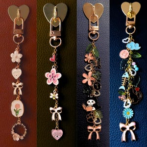 Handmade Botanical Kindle Charm | Floral Ereader Accessories | Bookish image 3