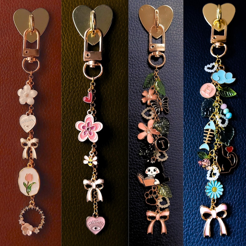 Handmade Botanical Kindle Charm | Floral Ereader Accessories | Bookish image 3