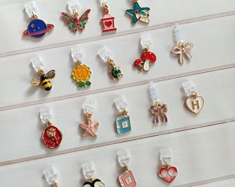 Dust Plug Charm, USB-C, Micro USB, Lightning, Aux 3.5mm Jack Switch | Phone Kindle Kobo Tolino E-Reader Accessories | Sunflower Mushroom