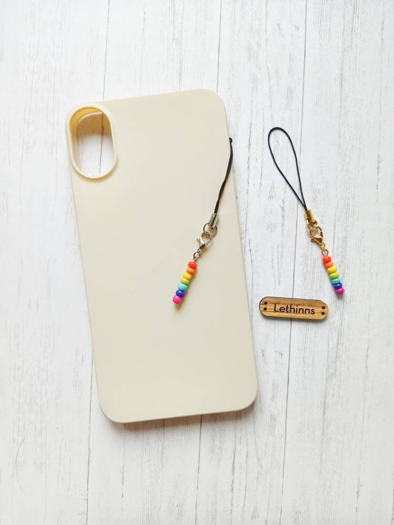 LGBTQ Phone Strap, Rainbow Phone Charm, Pride Pendant, LGBTQ Handynhänger, Rainbow Pendant, lgbtq Keychain, Gift for lgbtq image 1