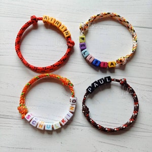 Friendship Bracelet Personalized Rope Bracelet Freundschaftsarmbänder personalisierbar Herrenarmband Kinderarmband Schulkind Armband Kids image 5