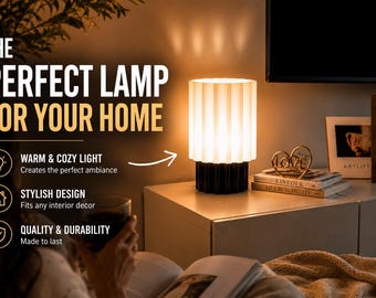 Modern Pleated Table Lamp | Minimalist Bedside Light, Velvet