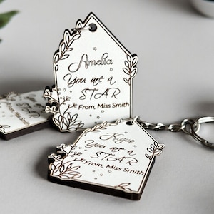 School leavers keyring sets, class of 2024, Teacher Pupil Gift, Whole class gifts from teachers, Personalised class keyrings