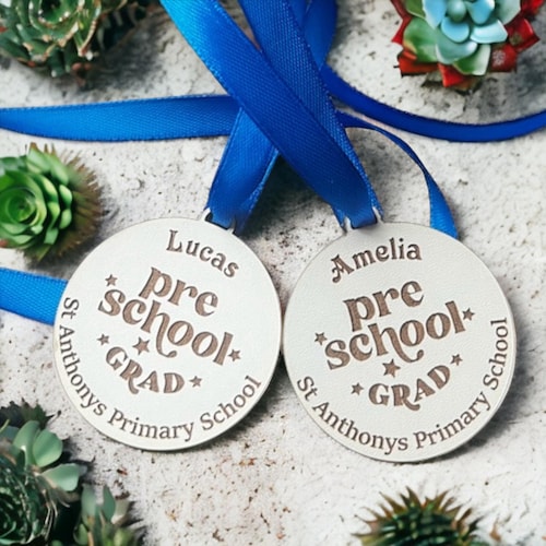 Class of 2025, preschool graduate medal/Teacher Pupil Gift, Whole class gifts from teachers, Personalised class keyrings