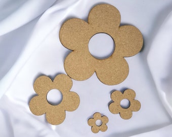 Flower MDF Craft Shape/Wooden Blank Gift Tags/Decoration Embellishment Baby Cloud