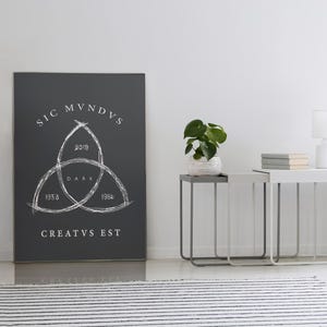 Póster de la serie de televisión Dark, Sic Mundus Creatus, Serie de televisión alemana, Jonas Kahnwald, Martha Nielsen, Doppler, Decoración del hogar, Póster de la serie de televisión