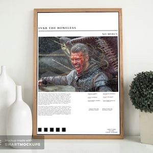 Ivar El Cartel Deshuesado, Ivar, Serie de Televisión Vikings, Arte de pared, Decoración de pared