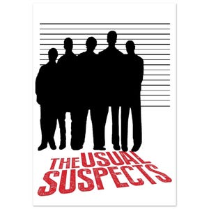 I soliti sospetti, Poster dei soliti sospetti, Hollywood, Bryan Singer, Kevin Spacey