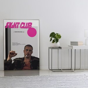 Fight Club - Brad Pitt - Tyler Durden - Edward Norton - David Fincher - Wohnkultur - Wanddeko